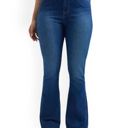 Pepe Jeans Women Dion Flared Fit High-Rise Light Fade Stretchable Jeans-picture-25