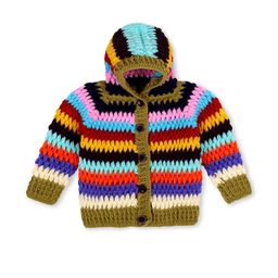 Shinu Fab Kids Striped Woollen Sweater Vest-picture-36