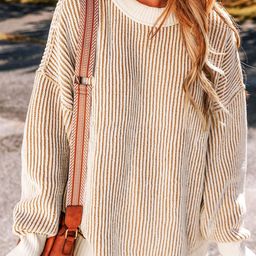 StyleCast Women Striped Long Sleeves Pullover Sweaters-picture-56