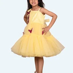 Modish One Shoulder Net Fit & Flare Dress image 3