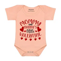 Arvesa Me And Daddy'S Little ValentinePrinted Bodysuit-picture-1