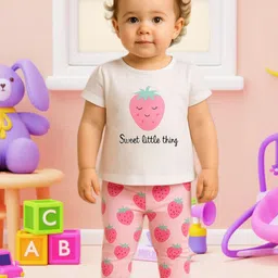 FASHION GRAB Unisex Kids Printed T-shirt with Pyjamas-image-28