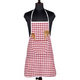 Aura Red Printed Front Pocket Water-Resistant Apron-image-23