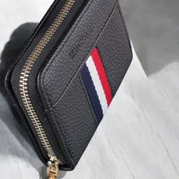 WATCHSTAR Men Zip Detail Leather Card Holder-picture-45