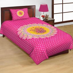 E Elma Unisex Pink Bedsheets-image-78
