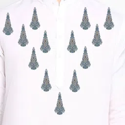 DEVOILER Men Ethnic Motifs Printed Block Print Kurta image 2