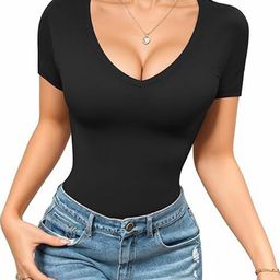 ZEROZABAR V-Neck Bodysuit-image-76