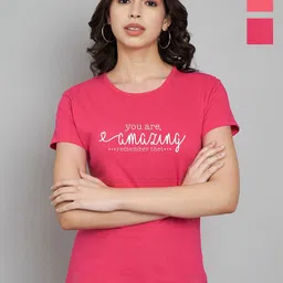Trend Level Women 2 Applique T-shirt-74