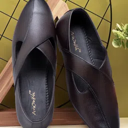 ARAMISH Men Ethnic Leather Shoe-Style Sandals-image-88