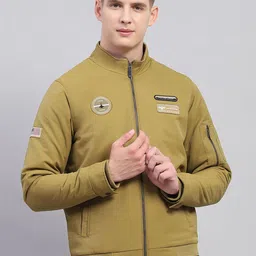 Monte Carlo Men Mock Collar Solid Casual Padded Jacket-picture-18