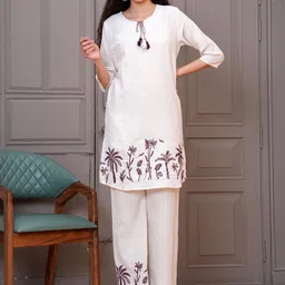 KALINI Embroidered Tunic With Palazzo Co-Ords-picture-56
