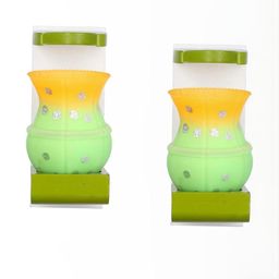 SOMIL Green Glass Cylinder Printed Wall Lamps-image-89