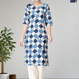 HERE&NOW Women Ethnic Motifs Printed Regular Kurta with Trousers-picture-18