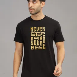 INDISSH Men Typography Printed Round Neck Cotton T-shirt-picture-41