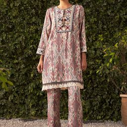 Lakshita Women Maroon Embroidered Cotton Viscose Co-Ords-image-44