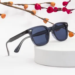 Ted Smith Unisex Wayfarer Sunglasses with UV Protected Lens STEWIE_C4-50