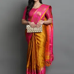 yourwish Embellished Zari Gadwal Saree-image-82
