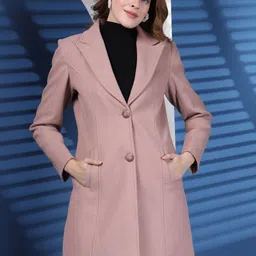 Juelle Notched Lapel Collar Over Coat-picture-22