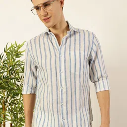Mast & Harbour Men Premium Opaque Striped Casual Shirt-picture-34