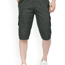 SAPPER Men Cotton Mid-Rise Cargo Shorts-image-37
