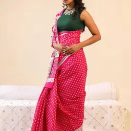 BUTA BUTI Floral Pure Cotton Saree-58