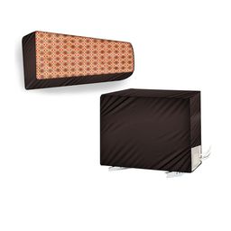 The Furnishing Tree Coffee Brown Printed Air Conditioner Cover-image-88
