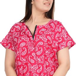 AAKARSHANA CREATION Multi Pure Cotton Maxi Printed Nightdress-picture-26