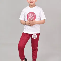 Shrebala Unisex Kids Printed T-shirt with Pyjamas-12