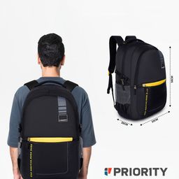Priority Men Backpack With Zip Closure &Adjustable Strap image 5