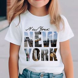 INCLUD Girls Typography Printed Regular Sleeves Blended T-shirt-image-42
