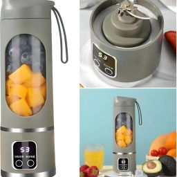 onshoppy Portable 10 Blade USB Rechargeable personal blender juicer for Shake & Smoothies 25 W Juicer Mixer Grinder image 2