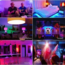AVIKA Smart Color Changing Bluetooth Speaker LED Music Light Bulb with Remote Control 3 W Bluetooth Party Speaker image 5