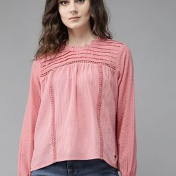 The Roadster Lifestyle Co Pink Pure Cotton Top-31