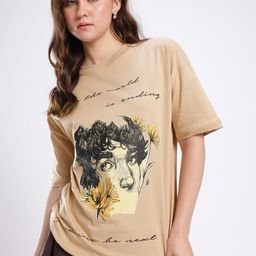 Stylecast X Hersheinbox Graphic Printed Drop-Shoulder Sleeves Oversized T-shirt-image-61