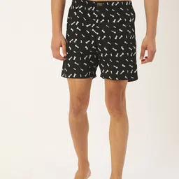 Urban Dog Men Black & White Conversational Printed Boxers UDBX1152-picture-5
