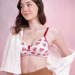 DressBerry Printed Medium Coverage Lightly Padded T-shirt Bra-45