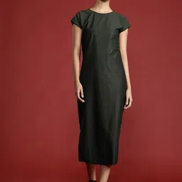 All About You Formals Ribbed Shift Midi Dress-image-81