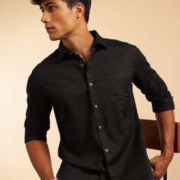 French Connection Solid Slim Fit Casual Shirt-image-66