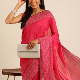 HERE&NOW Beads & Stones Ready to Wear Saree-picture-0