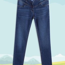 Allen Solly Junior Girls Navy Blue Light Fade Jeans-image-37