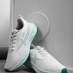 Campus Men Lace Up Mesh Running Shoes-32