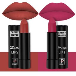 PERPAA Creamy Matte Set Of 2 Long Stay Intense Lipstick 3.5g Each 55-92-37
