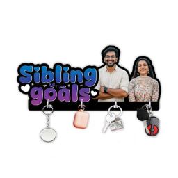 Personalized Sibling Goals Rakhi Key Holder-image-8