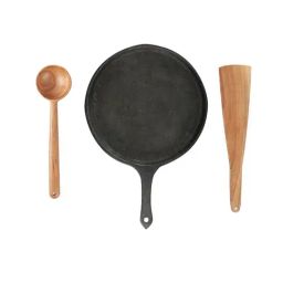 The Indus Valley Dosa Essentials Cast Iron Dosa Tawa, Flip & Stirrer Spoon-40