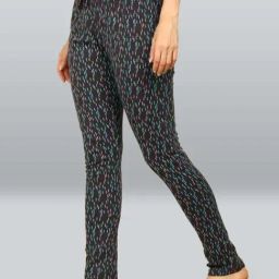 Lyra Matte Black Printed Pyjamas-image-33