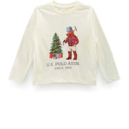 U.S. Polo Assn. Kids White & Red Cotton Printed Full Sleeves T-Shirt-picture-30
