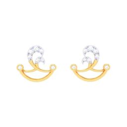 P.C. Chandra Jewellers 14k Gold Dainty Stud Earrings-image-89