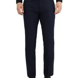 Metal Navy Slim Fit Trousers-picture-12