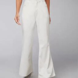 DOLCE CRUDO White Denim Regular Fit High Rise Jeans-image-40