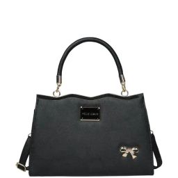 PELLE LUXUR Black Solid Medium Handbag-picture-12